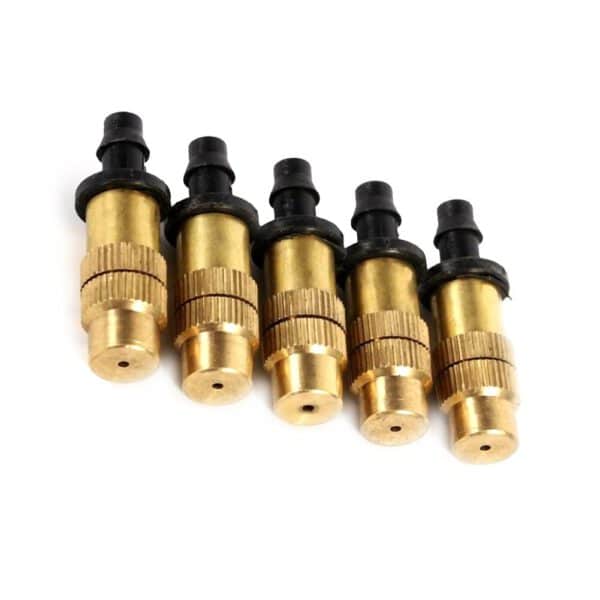 10/20/30PCS Copper Misting Nozzle Connector Adjustable Brass