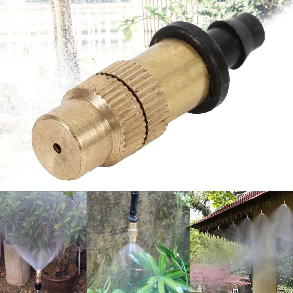 10/20/30Pcs Adjustable Misting Nozzle Gardening Watering Brass Spray Sprinkler