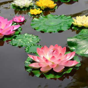 Lotus Floating Flowers Water Lily Pond Decoration