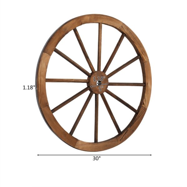 2Pcs Decorative Wheels 24/30 Inch Old Western Style
