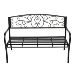 51in Outdoor Bench Iron Patio
