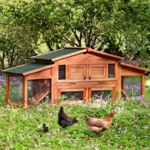 88x28x43In Upgraded Large Wooden Chicken Coop Rabbit Hutch