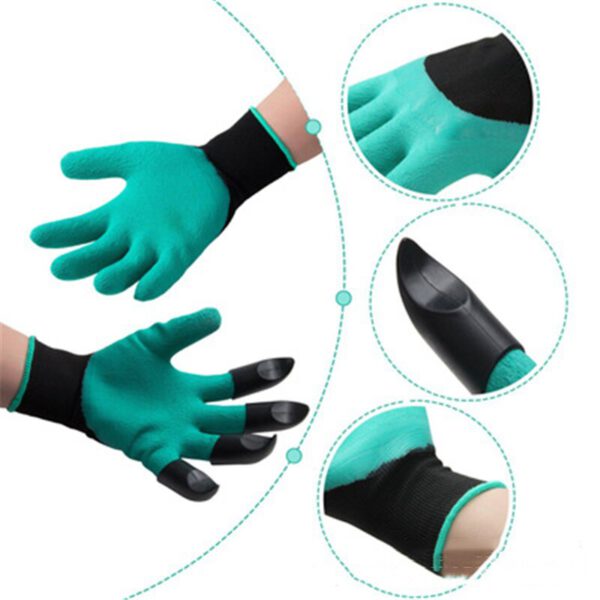 Garden Gloves With Fingertips Claws Quick Easy to Dig