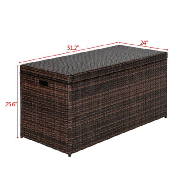 Outdoor Deck Box Simple&Practical Storage Box Brown