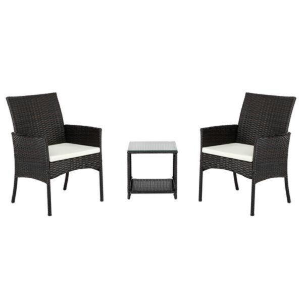 Patio Furniture HH-Outdoor 3pcs 2 Single Seat 1 Tea Table