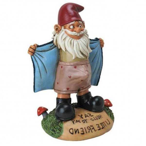 Sexy Funny Garden Gnome Statue Decorative