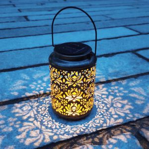 solar lights lantern yard decorations led waterproof