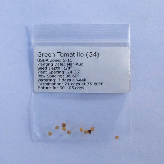 Green Tomatillo Organic Seeds