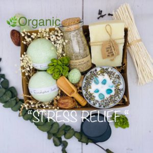 Stress Relief Organic Spa Gift Set