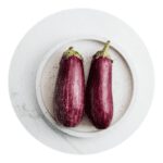 organic eggplants grow