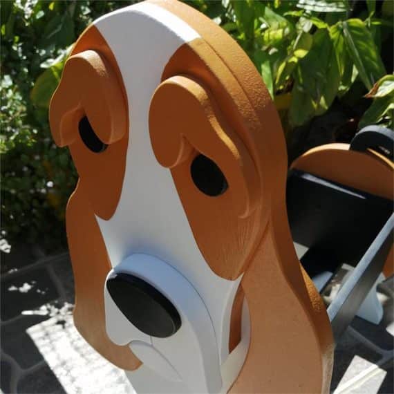 Basset Hound Terrier Garden Pots