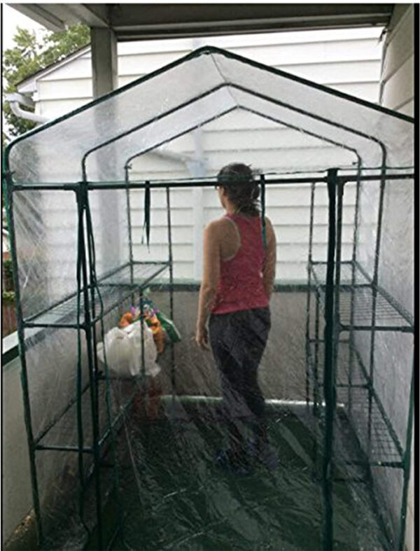 Walk-In Greenhouse with 8 Sturdy Shelves