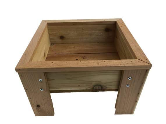 Bare Wood 4 Box Set of Garden Boxes